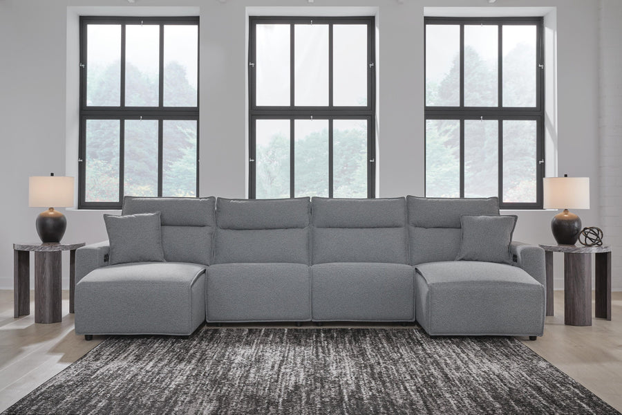 Modmax II 4-Piece Reclining Sectional with Double Chaise