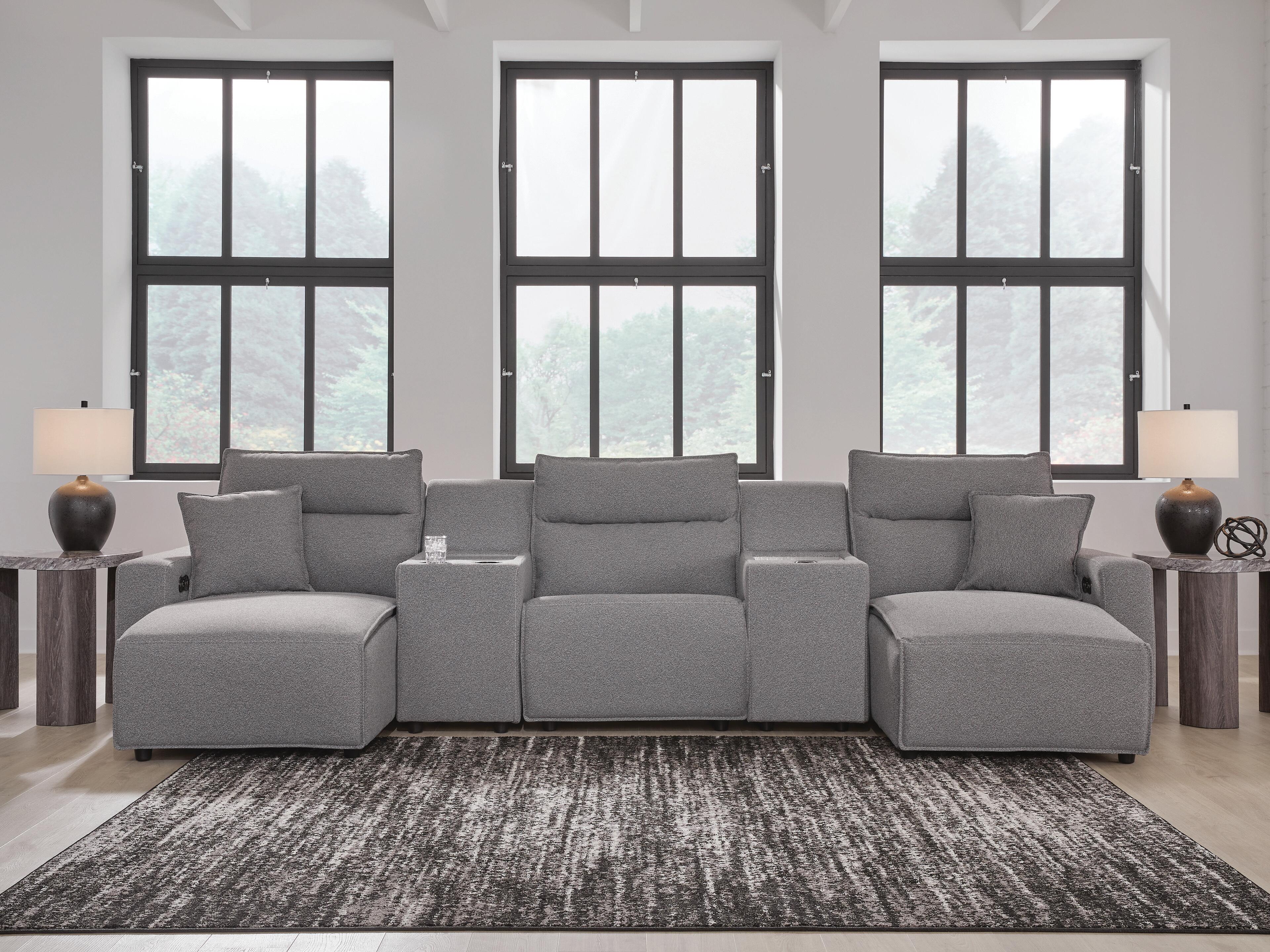 Modmax II 5-Piece Power Reclining Sectional with Chaise and Consoles