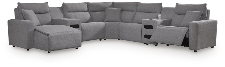 Modmax II 7-Piece Power Reclining Sectional with Chaise and Audio Consoles