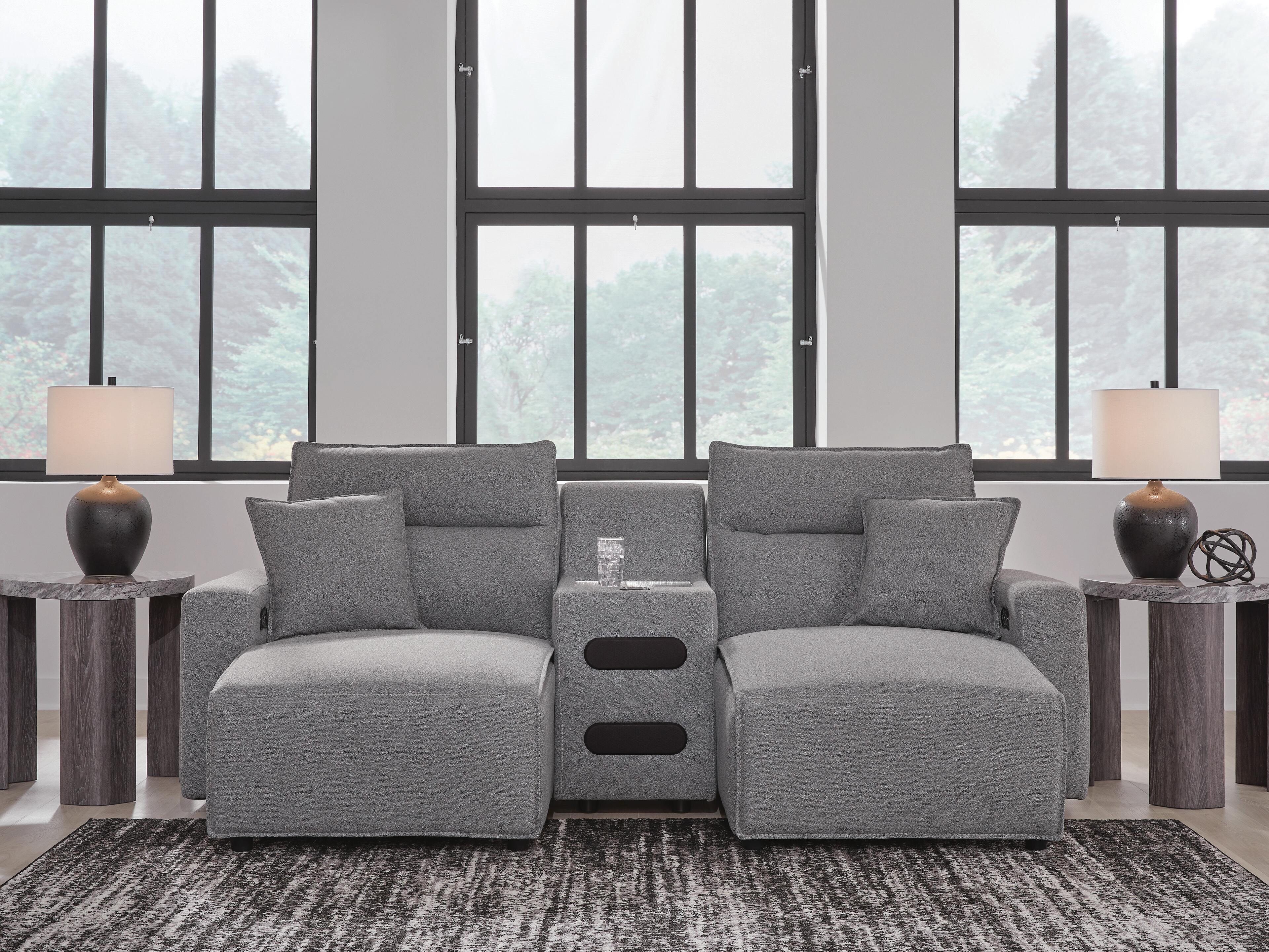 Modmax II 3-Piece Power Reclining Sectional with Chaise and Audio Console