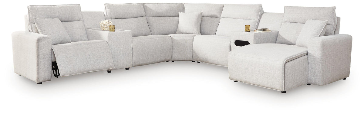 Modmax II 7-Piece Power Reclining Sectional with Chaise and Audio Console
