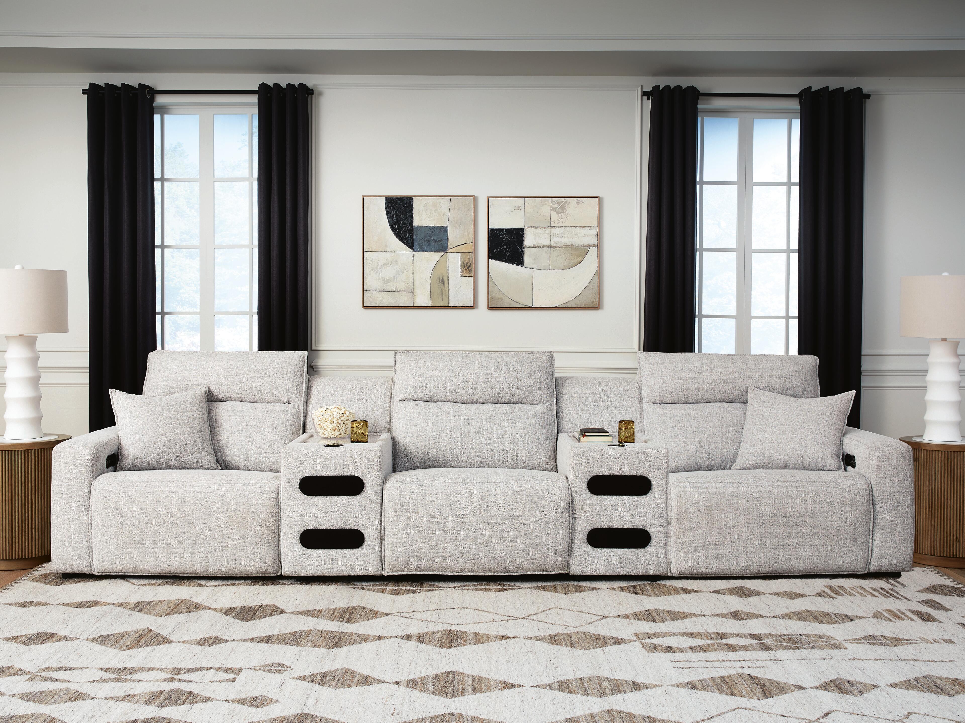 Modmax II 5-Piece Power Reclining Sectional with Audio Consoles
