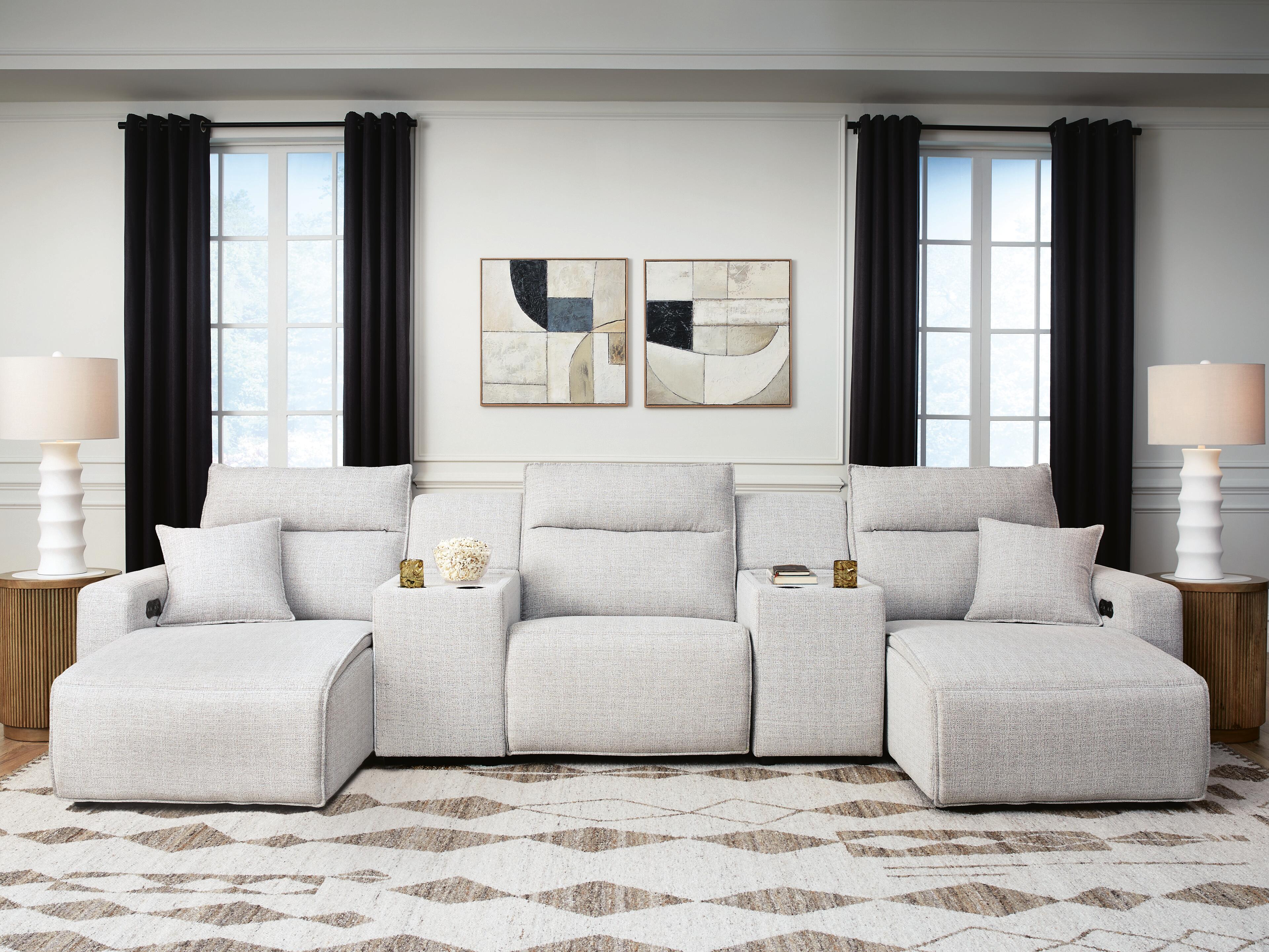 Modmax II 5-Piece Power Reclining Sectional with Chaise and Consoles