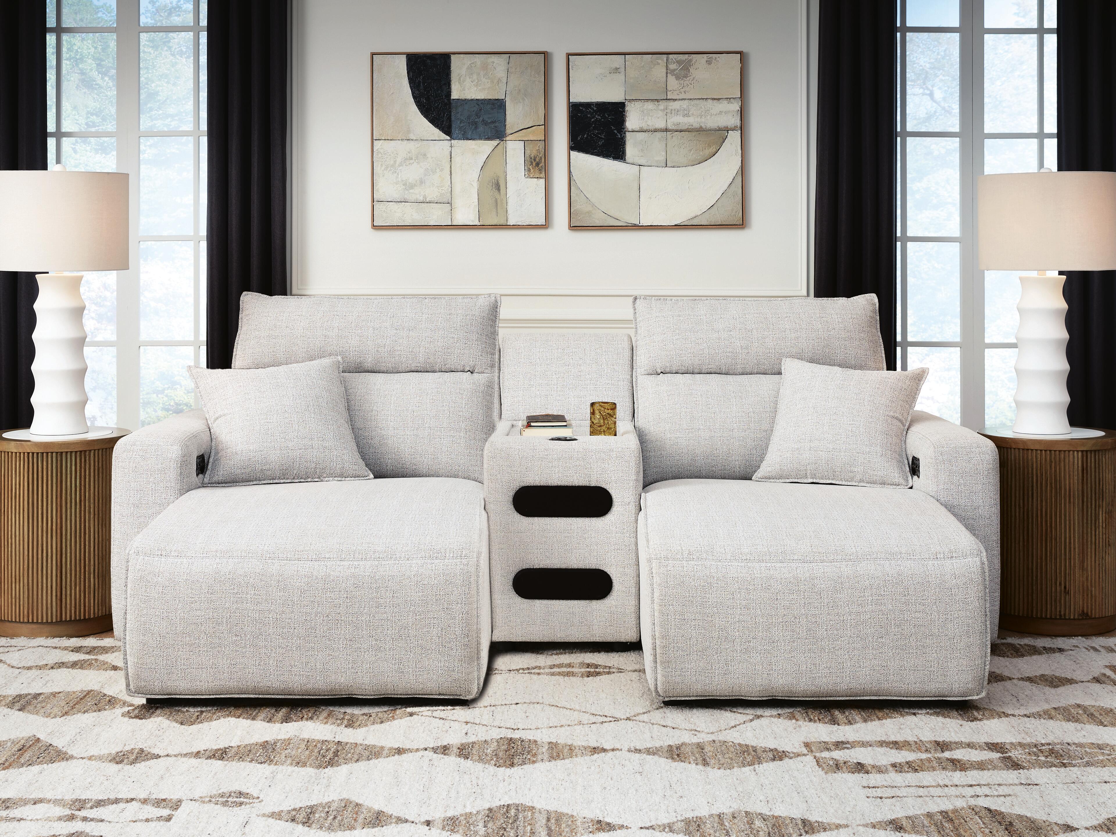 Modmax II 3-Piece Power Reclining Sectional with Chaise and Audio Console