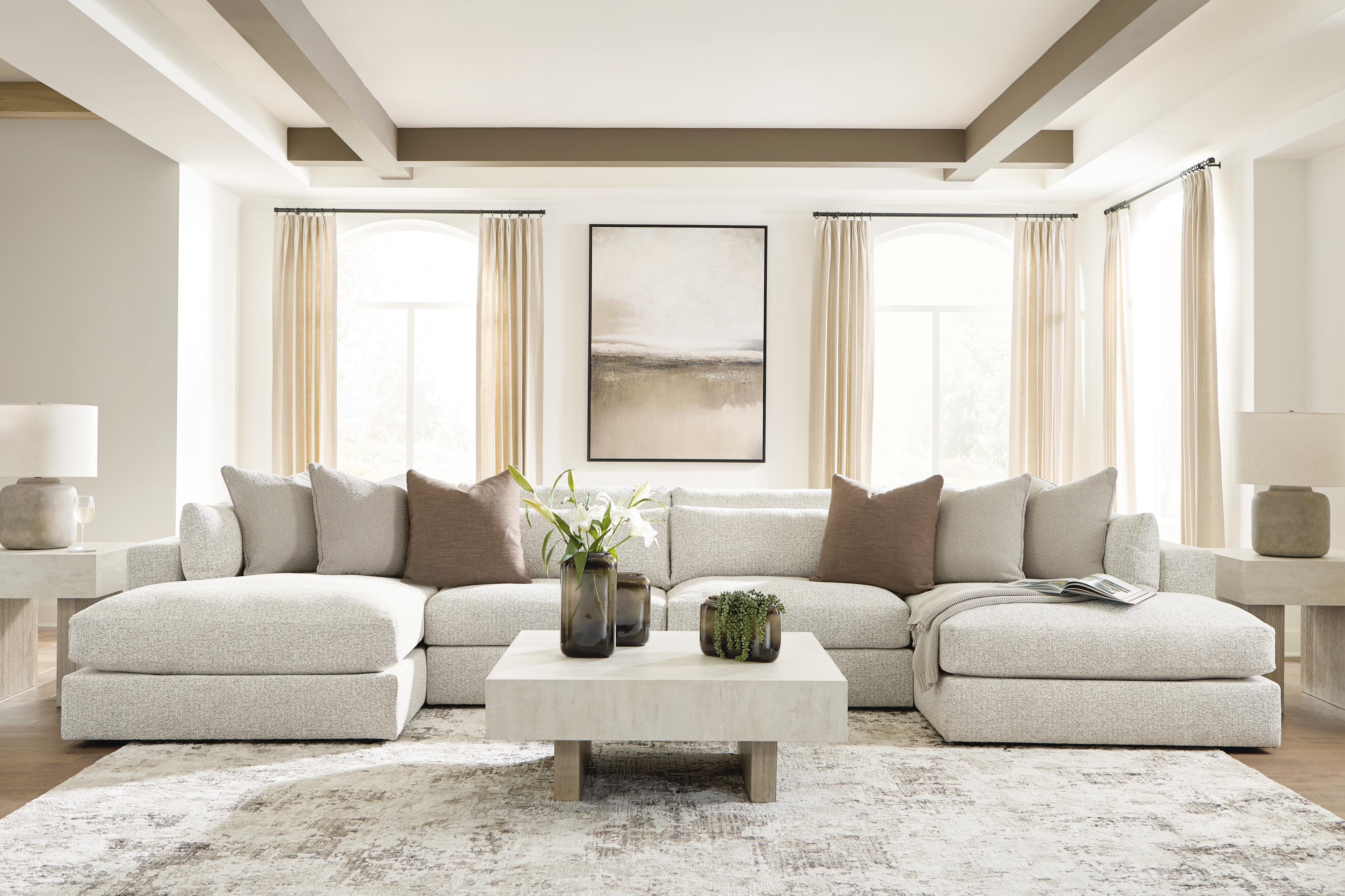 Ashbourne Estate 4-Piece Double Chaise Sectional