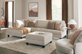 Steelwater Retreat 2-Piece Sectional with Chaise and Oversized Accent Ottoman
