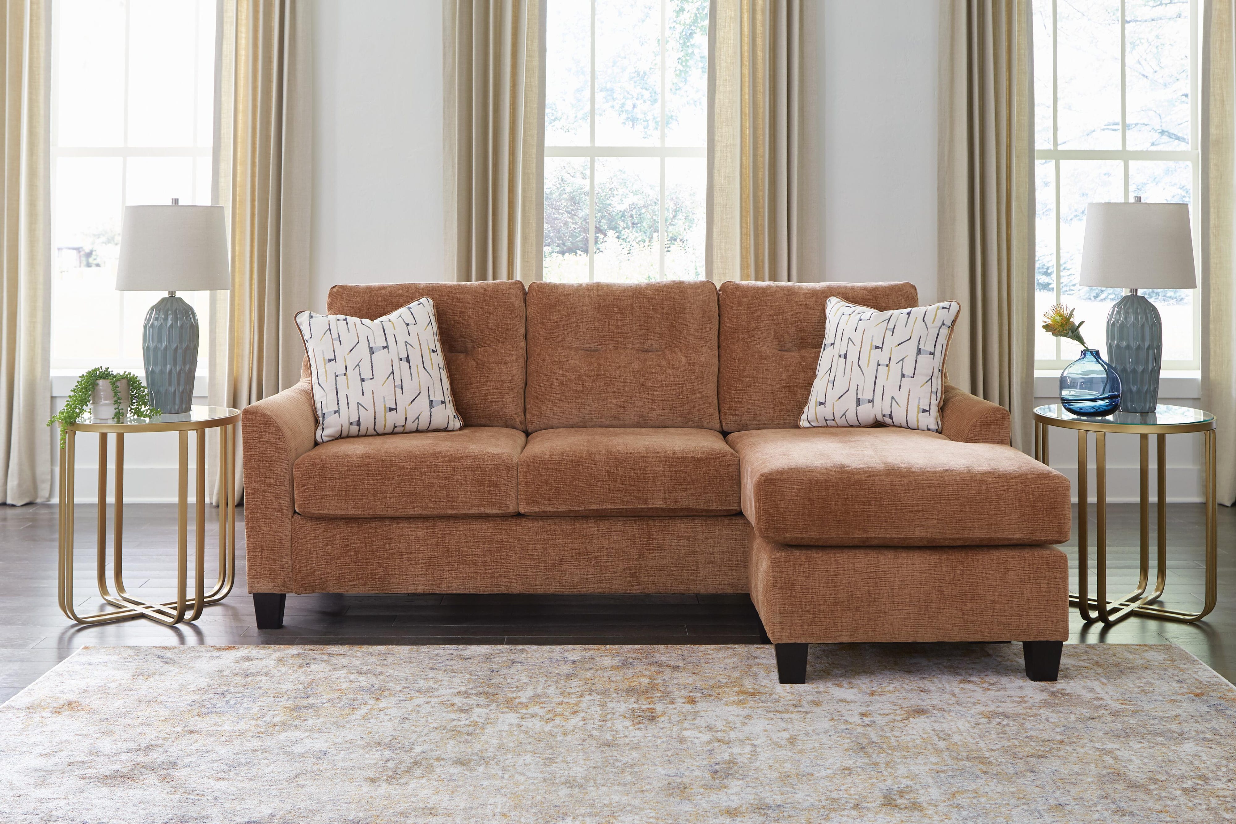 Amity Bay Sofa Chaise and Ottoman