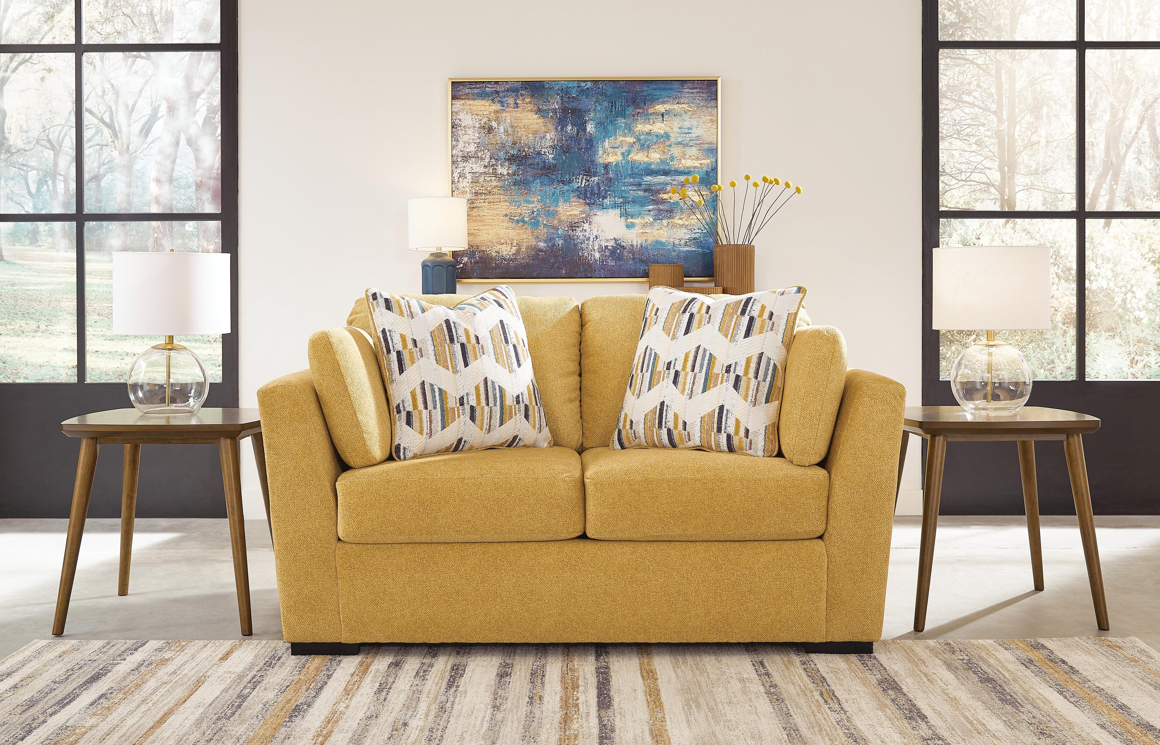 Keerwick Sofa, Loveseat, Ottoman and 2 Chairs