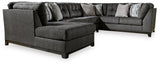 Reidshire 3-Piece Sectional with Ottoman