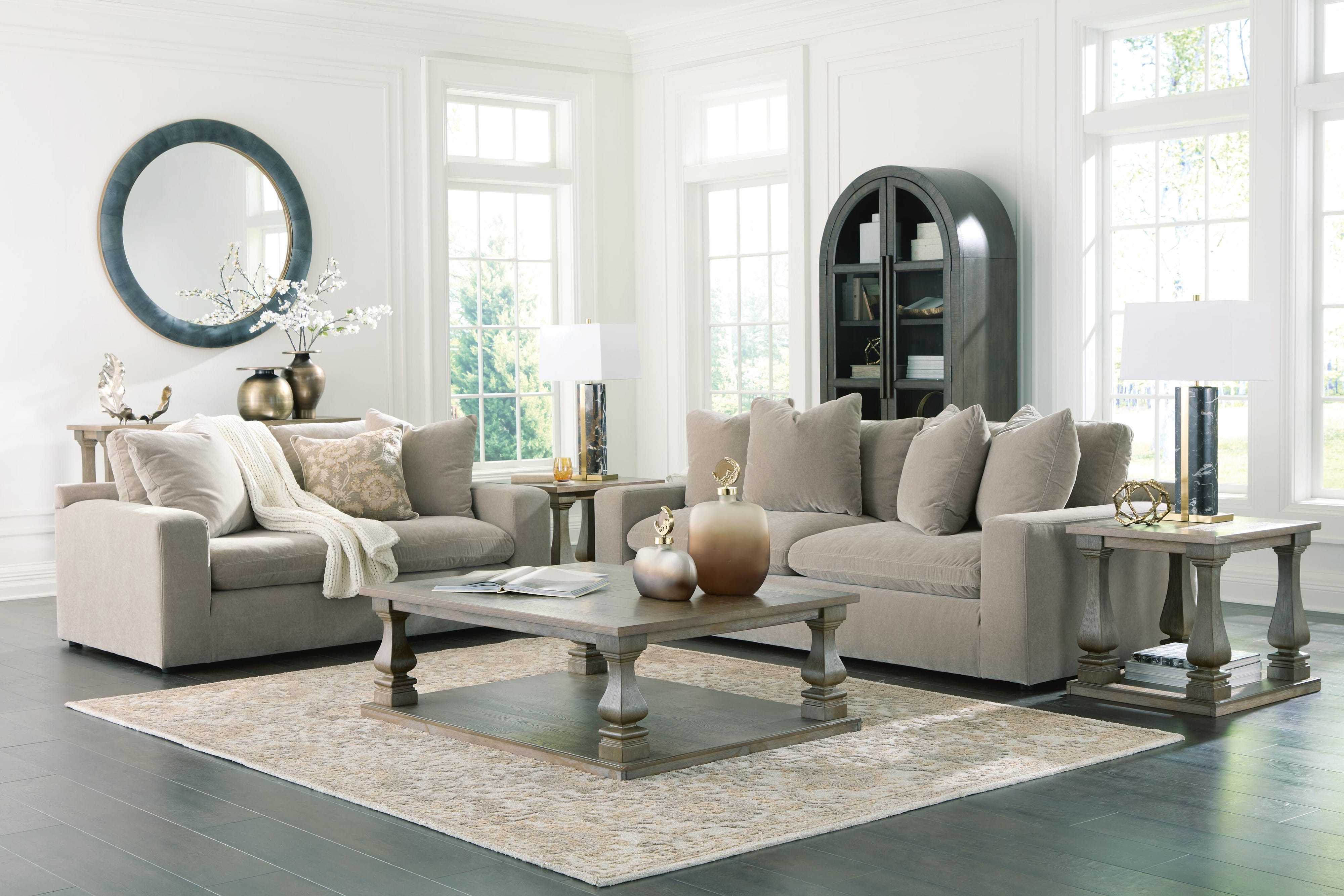 Maxton Heights Sofa and Loveseat