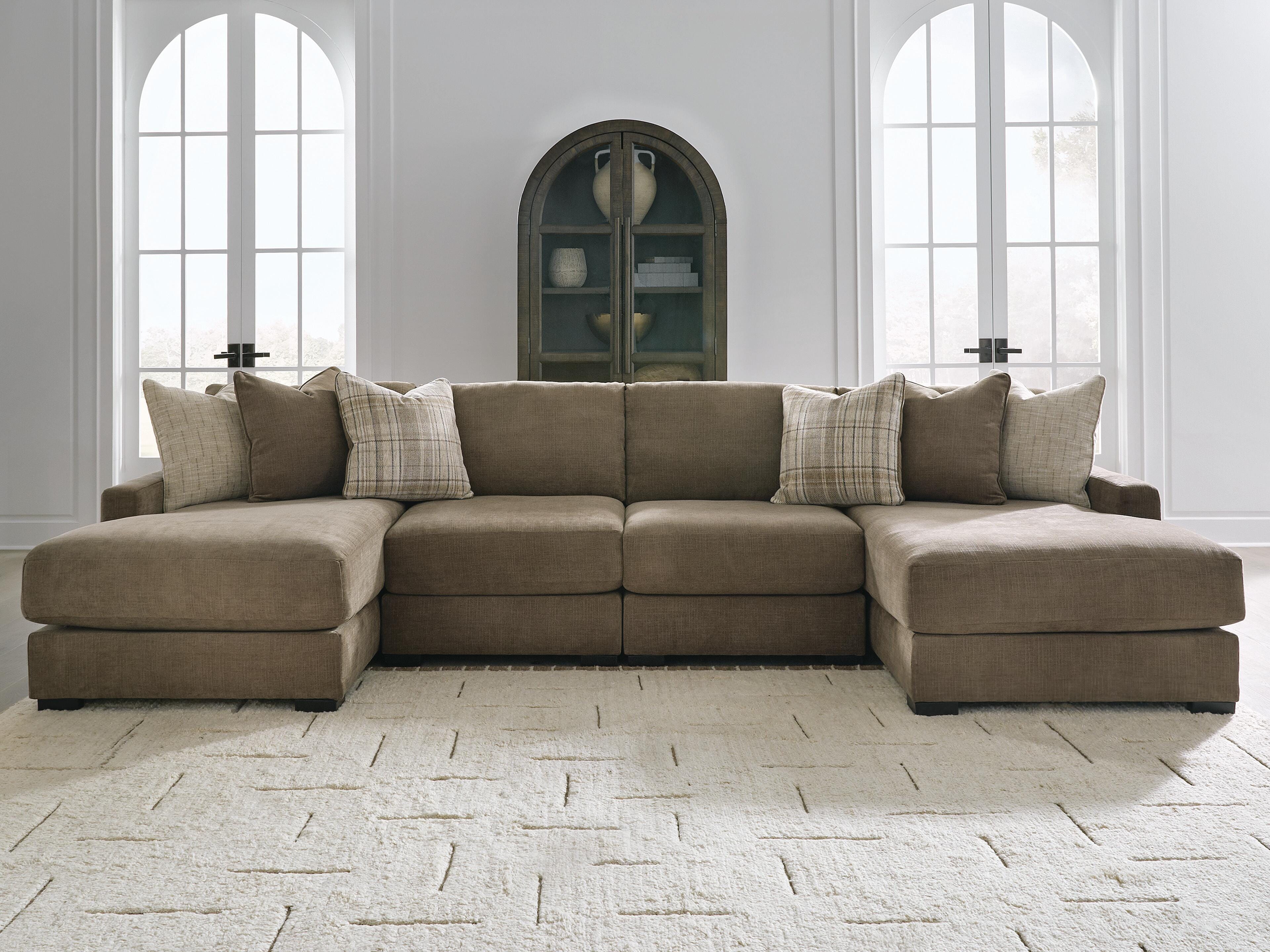 Camellia-Court 4-Piece Double Chaise Sectional