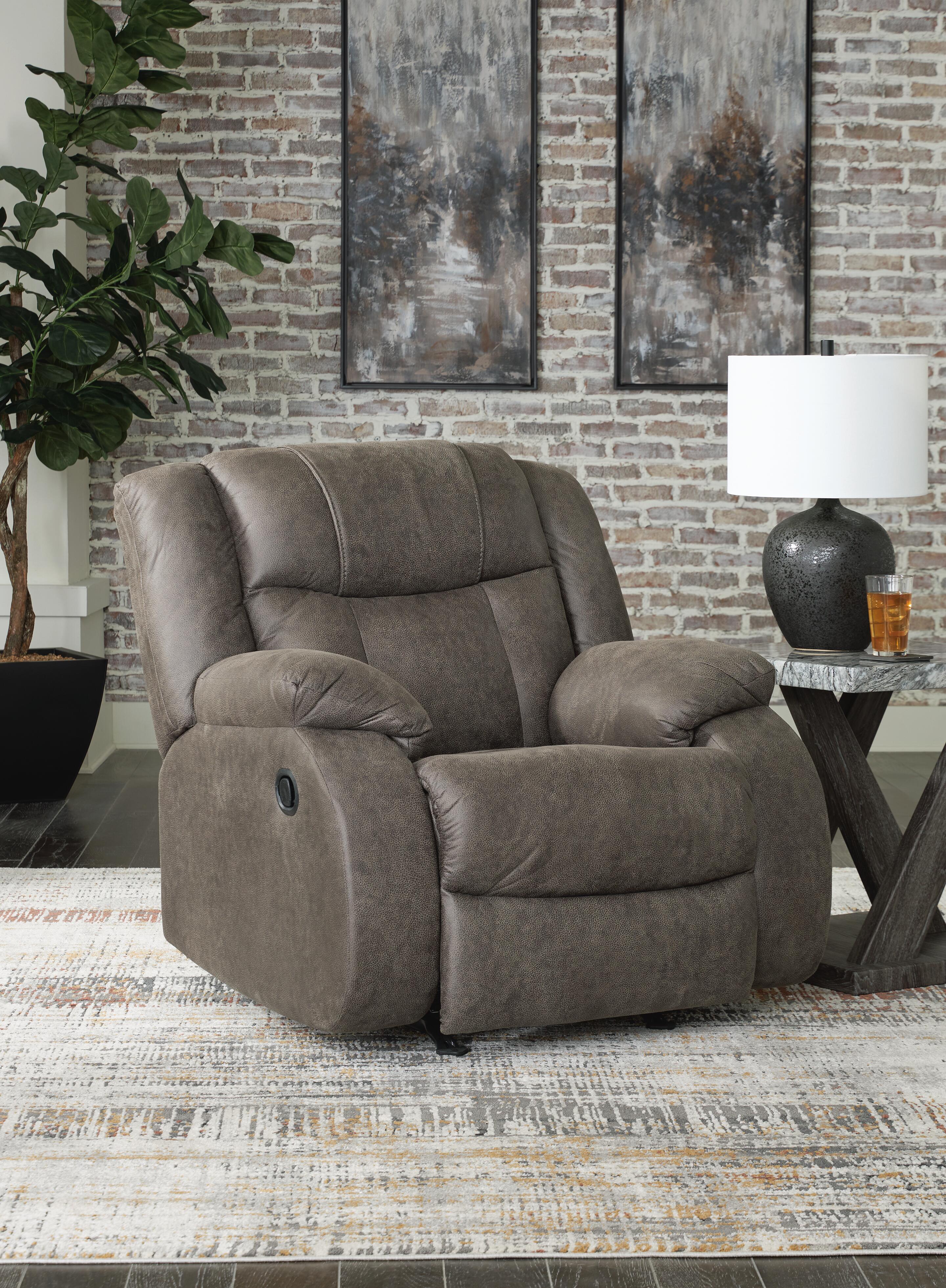 First Base Reclining Loveseat and Recliner