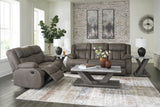 First Base Manual Reclining Sofa and Loveseat