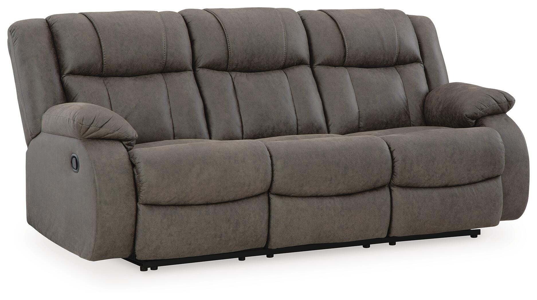 First Base Reclining Sofa and 2 Recliners