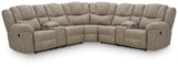 Pearce-Pike 3-Piece Reclining Sectional with Double Console