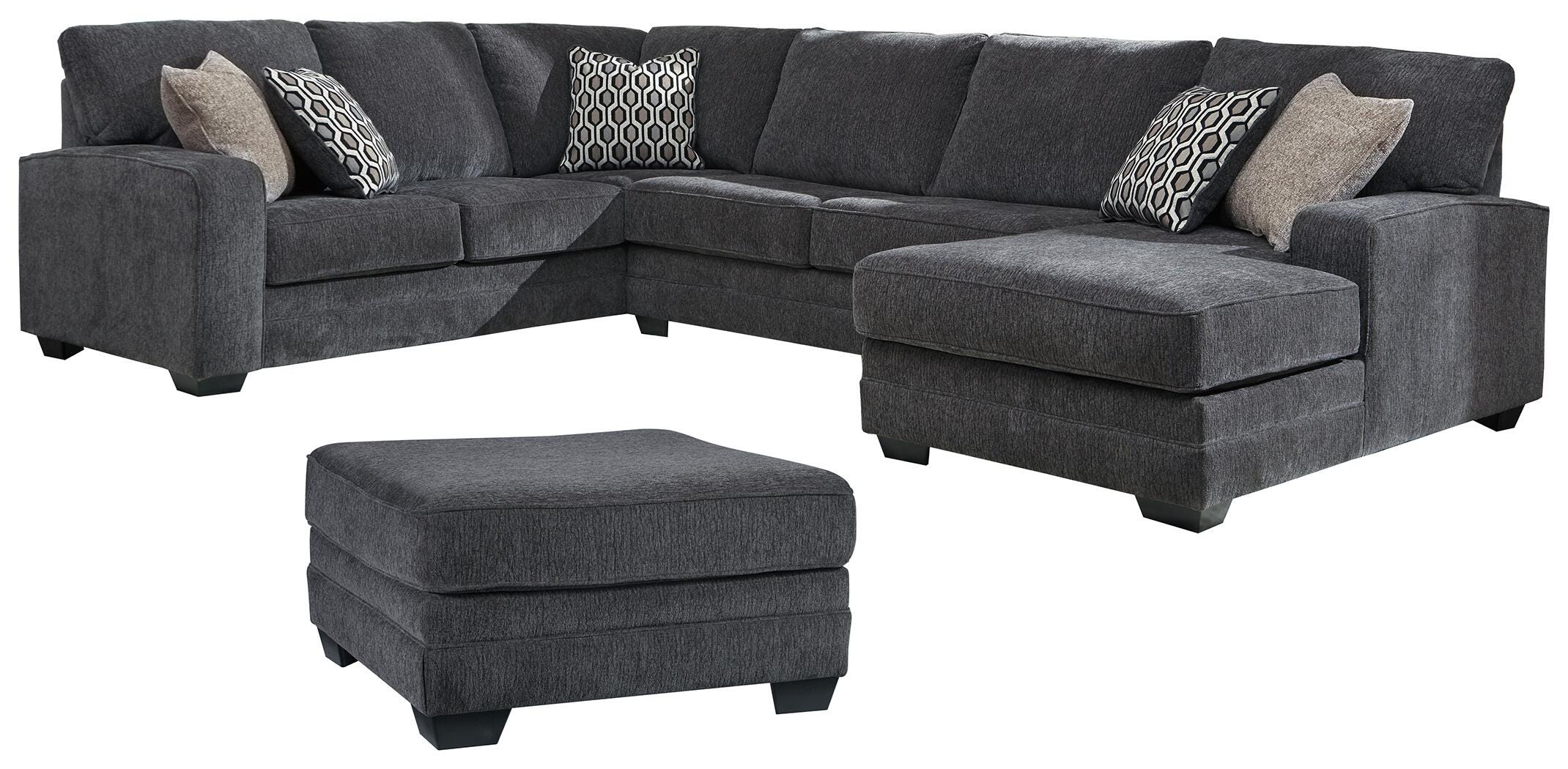 Tracling 3-Piece Sectional and Ottoman