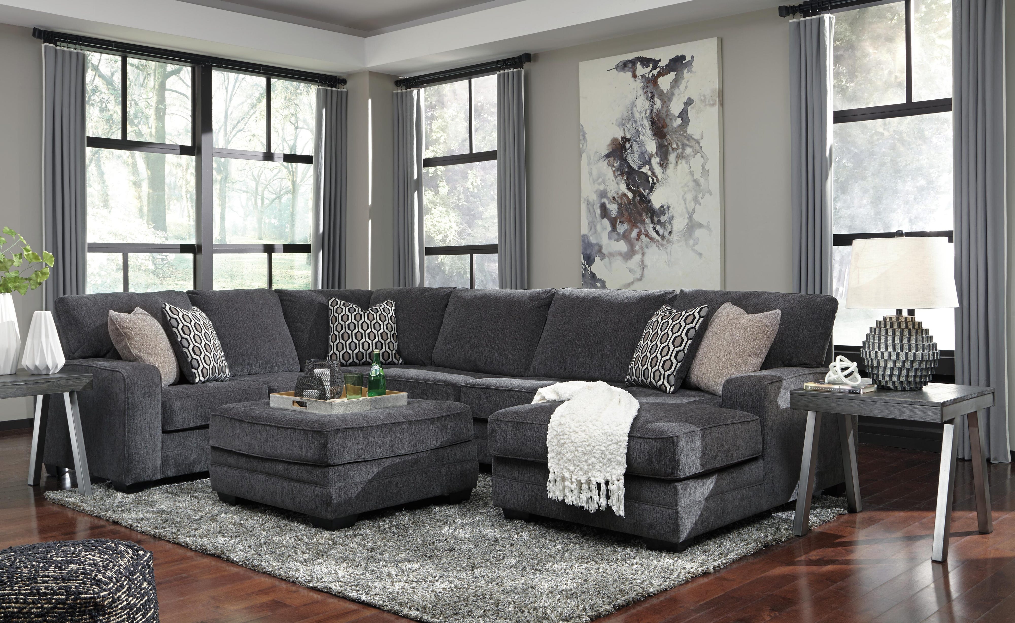 Tracling 3-Piece Sectional and Ottoman