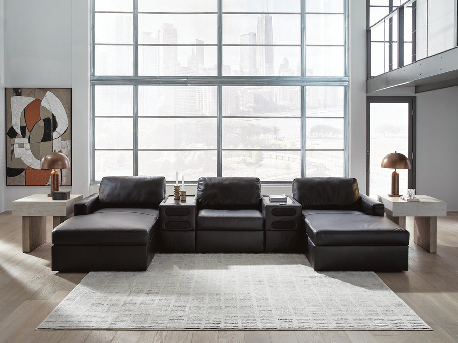 Modmax II 5-Piece Double Chaise Sectional with Audio Consoles