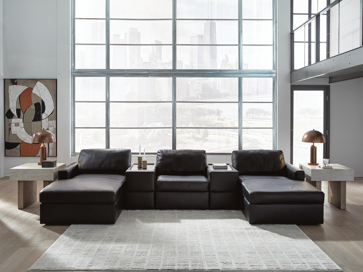 Modmax II 5-Piece Double Chaise Sectional with Storage Consoles