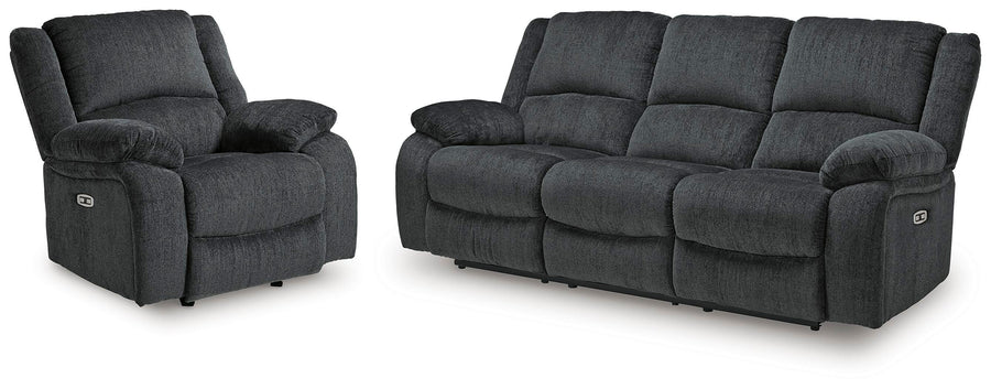 Draycoll Power Reclining Sofa and Power Recliner