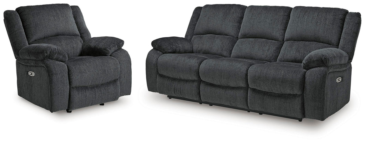 Draycoll Power Reclining Sofa and Power Recliner