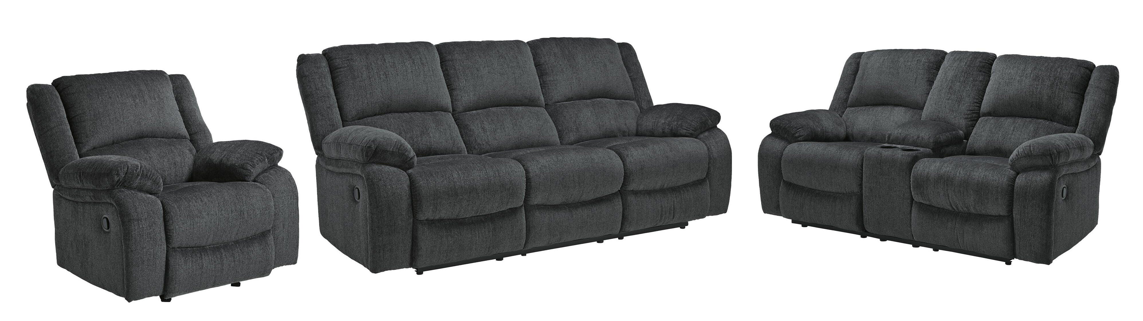 Draycoll Reclining Sofa, Loveseat and Recliner