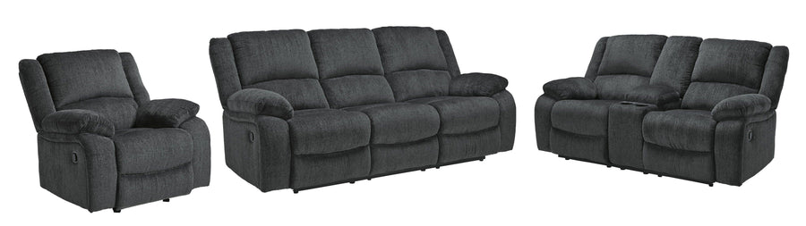 Draycoll Reclining Sofa, Loveseat and Recliner