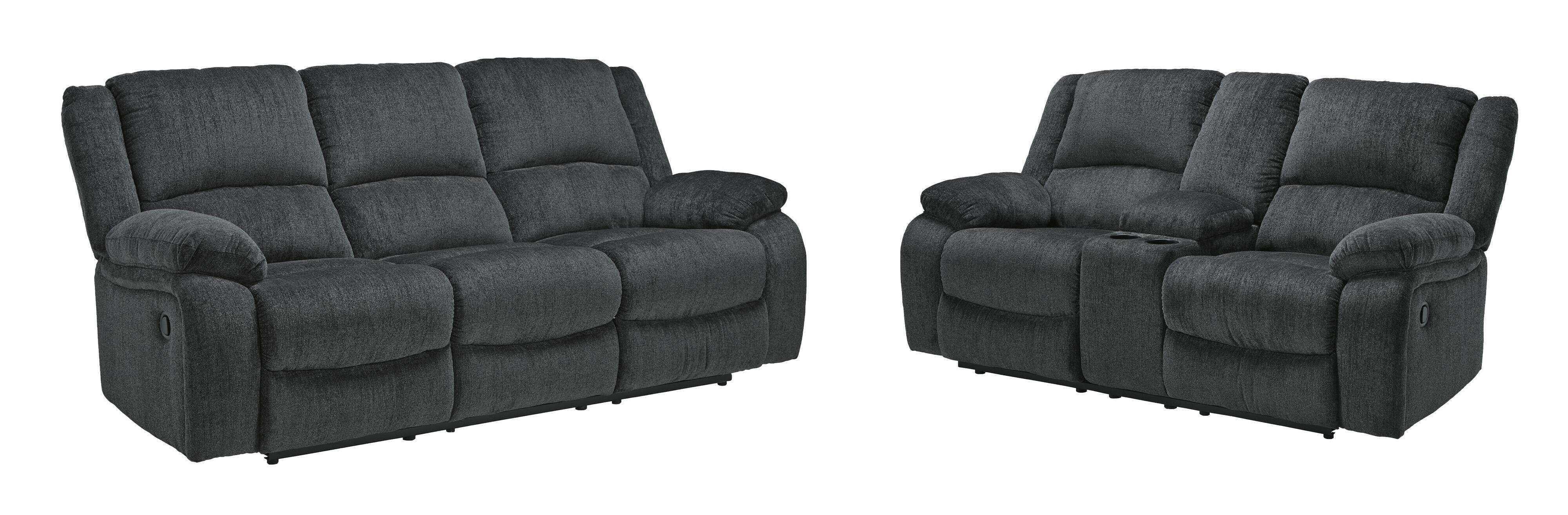 Draycoll Manual Reclining Sofa and Loveseat