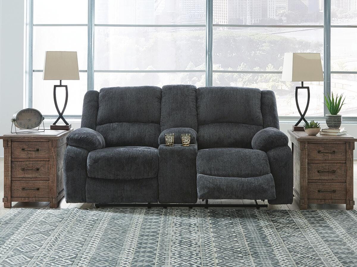 Draycoll Reclining Loveseat with Console and Recliner