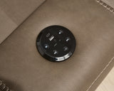 Max-Momentum 3-Piece Power Reclining Sectional Loveseat with Audio Console