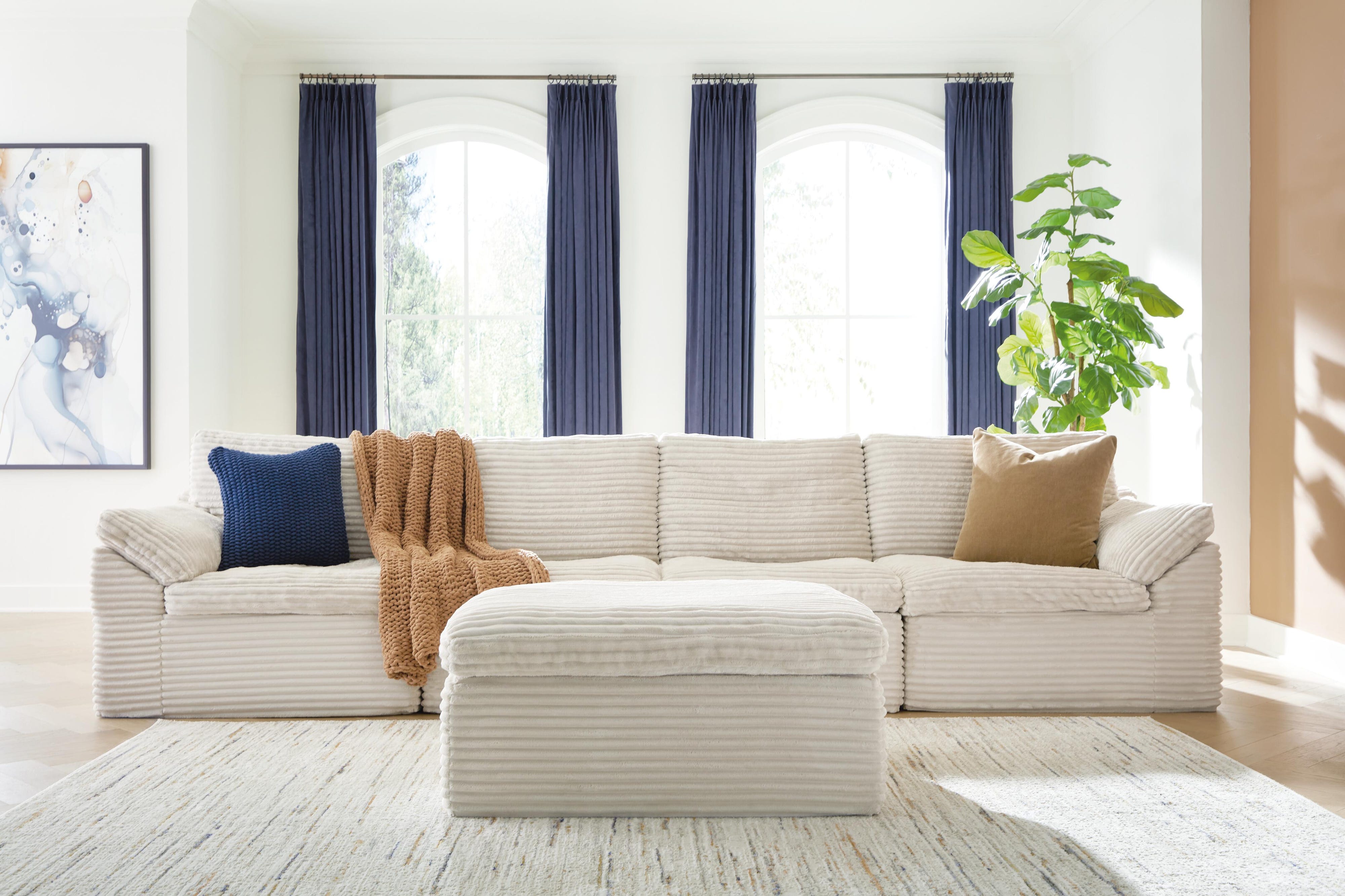 Fannin 4-Piece Sectional with Ottoman