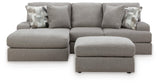 Lindon 2-Piece Sectional with Chaise and Oversized Accent Ottoman