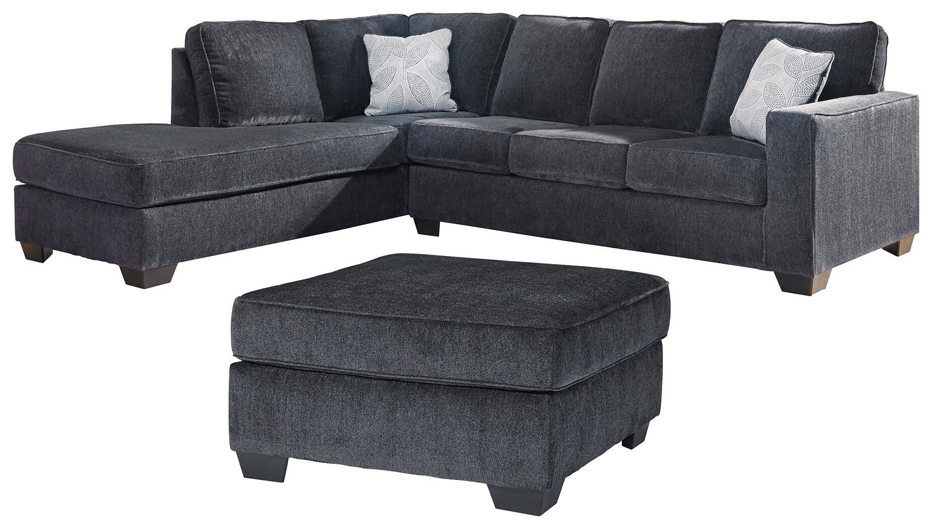 Altari 2-Piece Sectional with Chaise and Oversized Ottoman