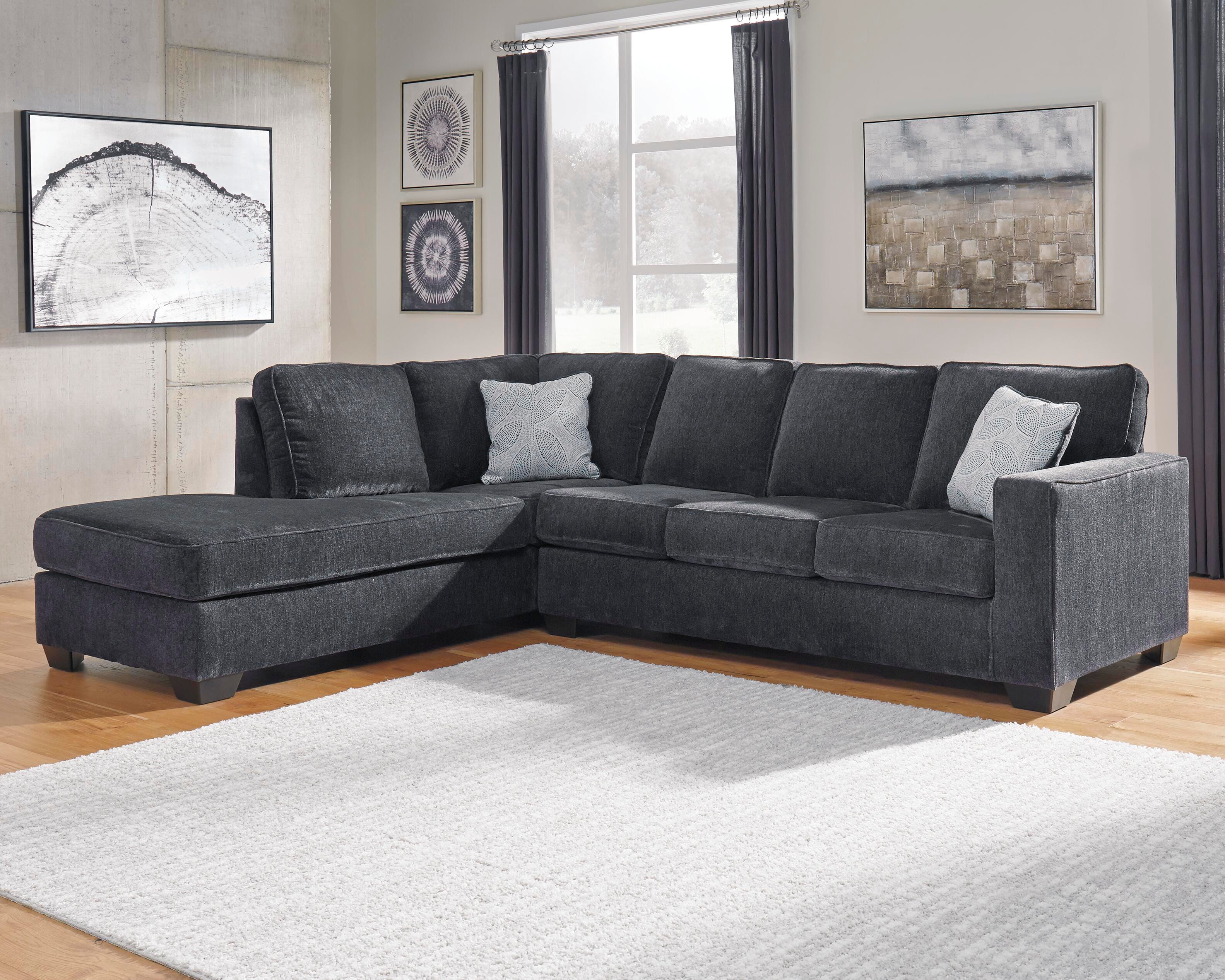 Altari 2-Piece Sectional with Chaise and Oversized Ottoman