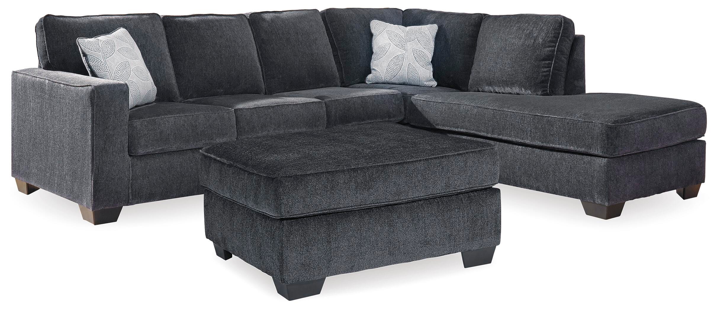 Altari 2-Piece Sectional with Chaise and Oversized Ottoman