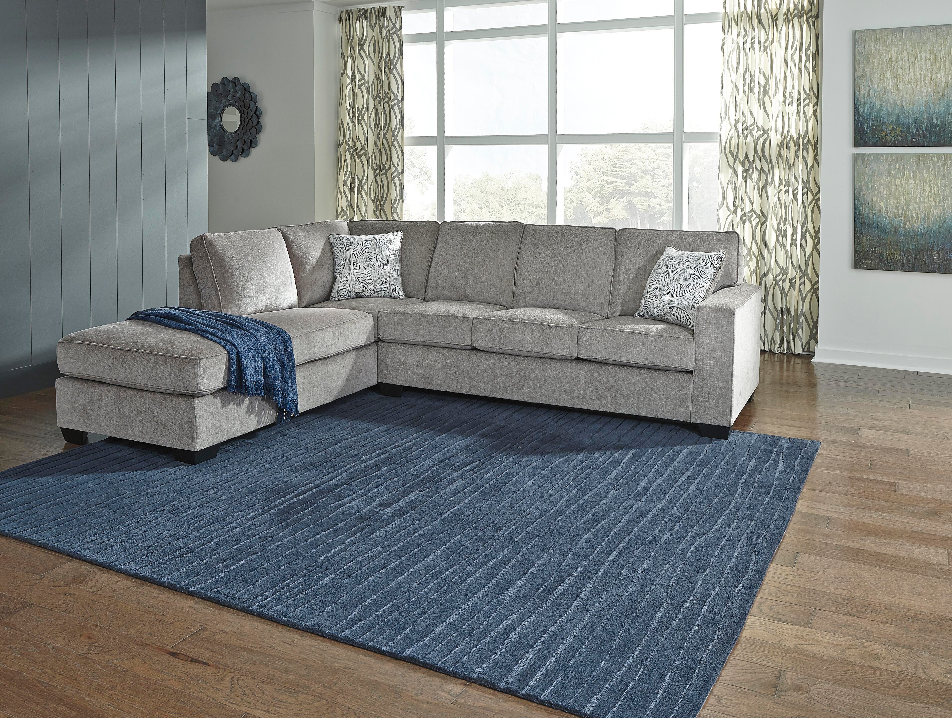 Altari 2-Piece Sectional with Chaise and Oversized Ottoman