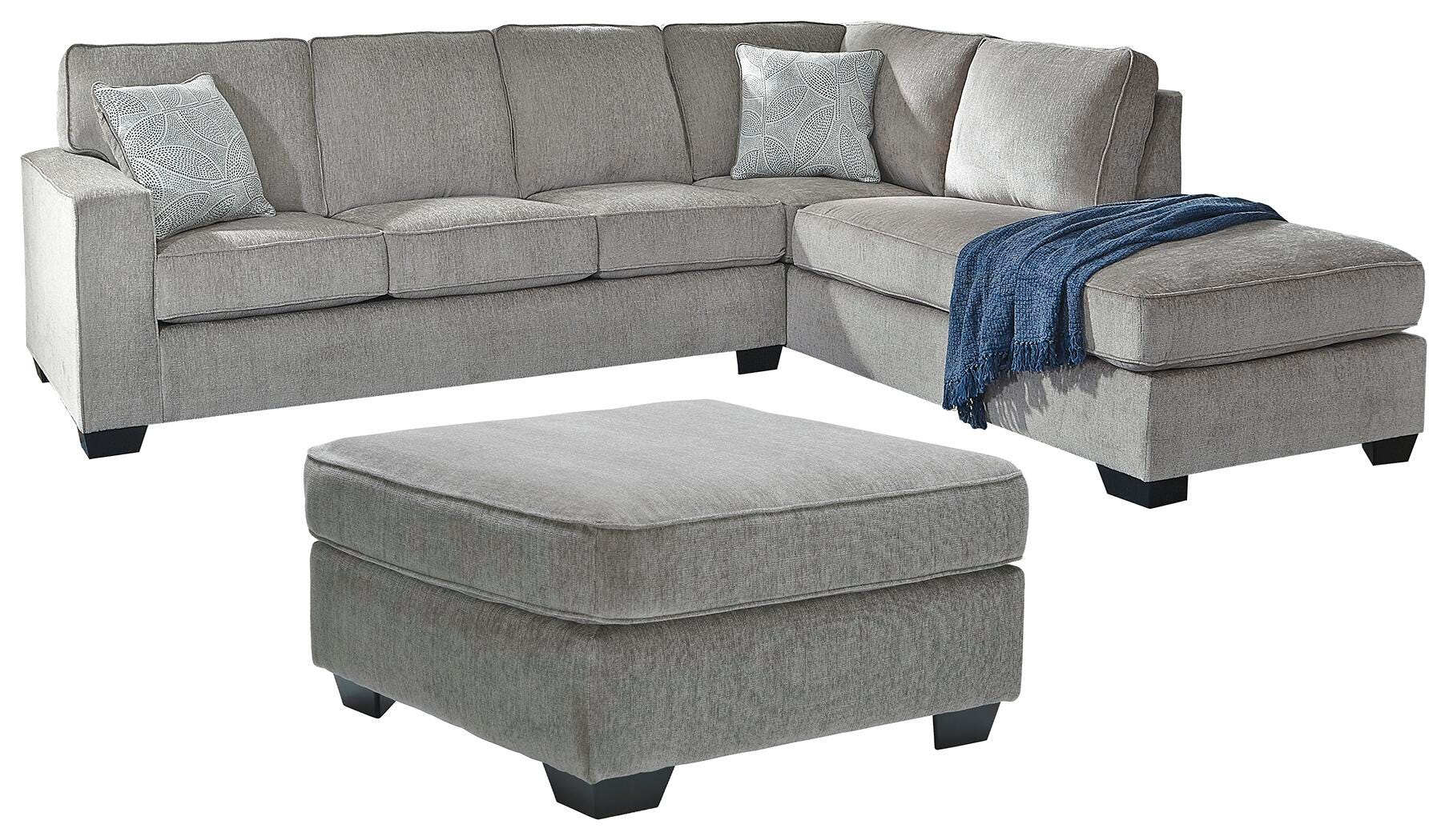 Altari 2-Piece Sectional with Chaise and Oversized Ottoman