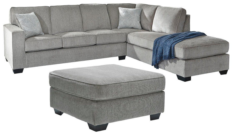 Altari 2-Piece Sectional with Chaise and Oversized Ottoman