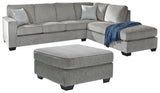 Altari 2-Piece Sectional with Chaise and Oversized Ottoman