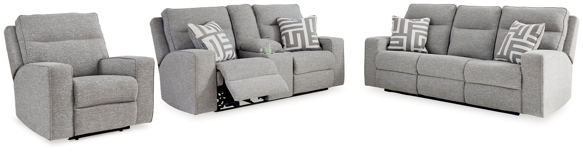 Biscoe Power Sofa, Loveseat and Recliner