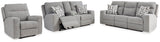 Biscoe Power Sofa, Loveseat and Recliner