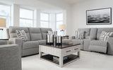 Biscoe Performance Fabric Dual Power Reclining Sofa and Loveseat