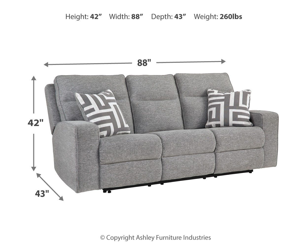 Biscoe Power Sofa, Loveseat and Recliner