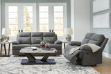 Side-Swipe Reclining Sofa and Loveseat