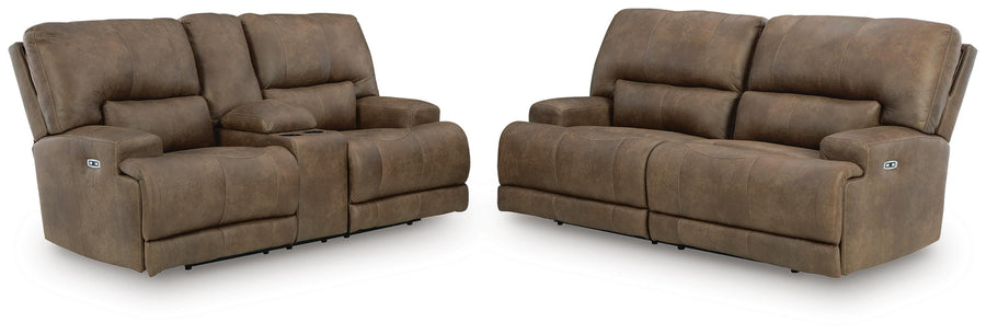 Beckley Place Power Reclining Sofa and Loveseat