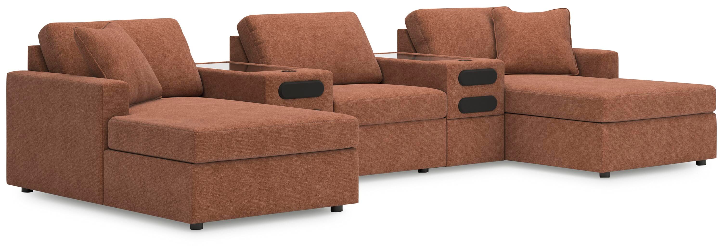 Modmax 5-Piece Sectional with Chaise and Audio Console