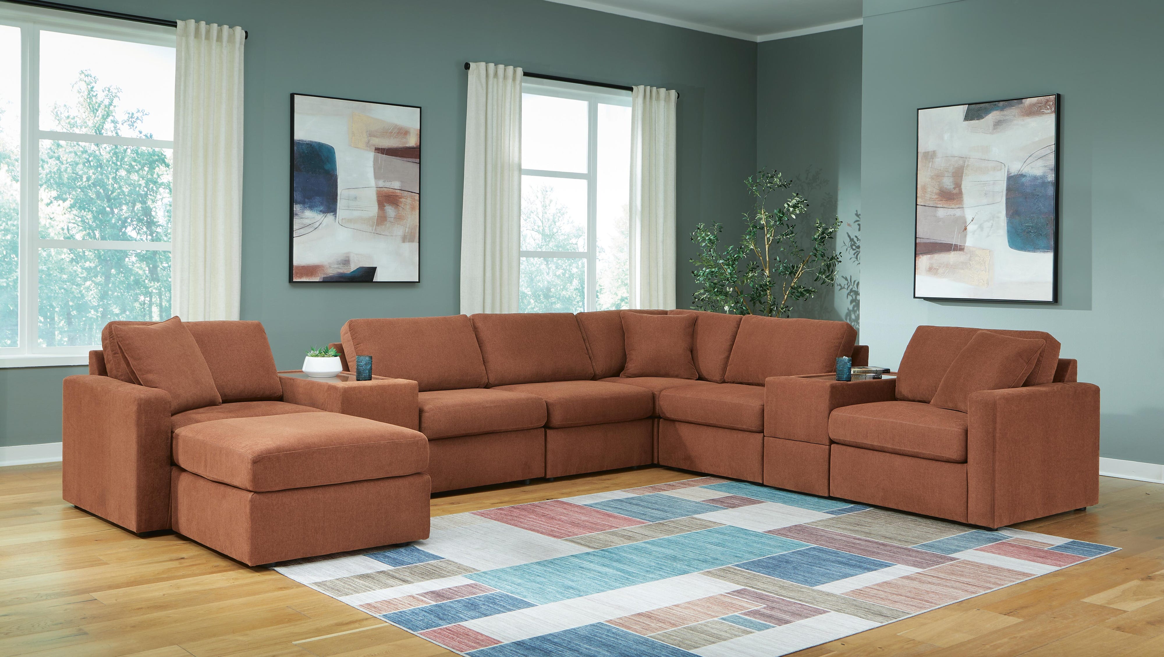 Solstice 8-Piece Sectional and Ottoman