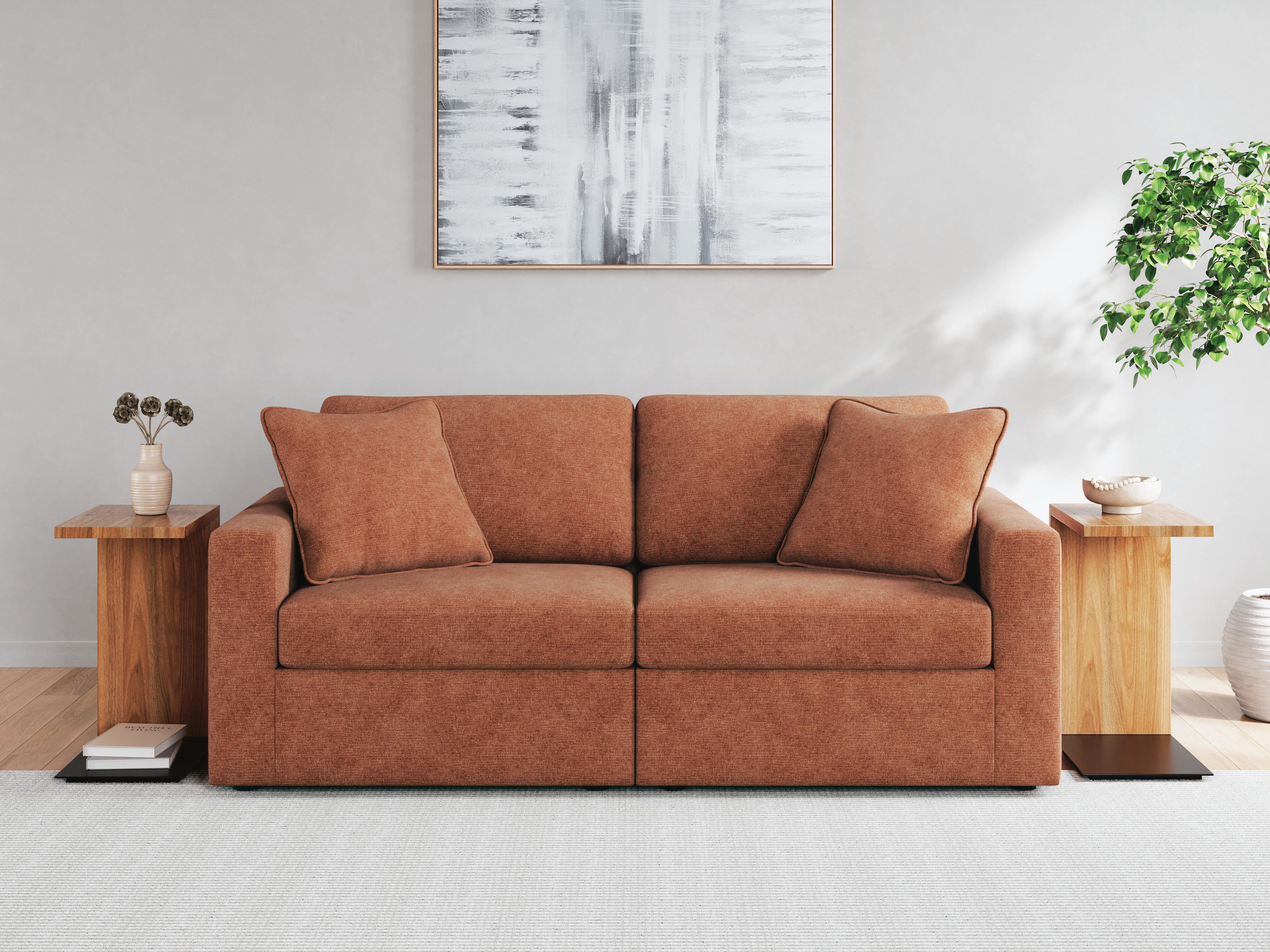 Modmax Pillar Peak Sectional Sofa and Loveseat
