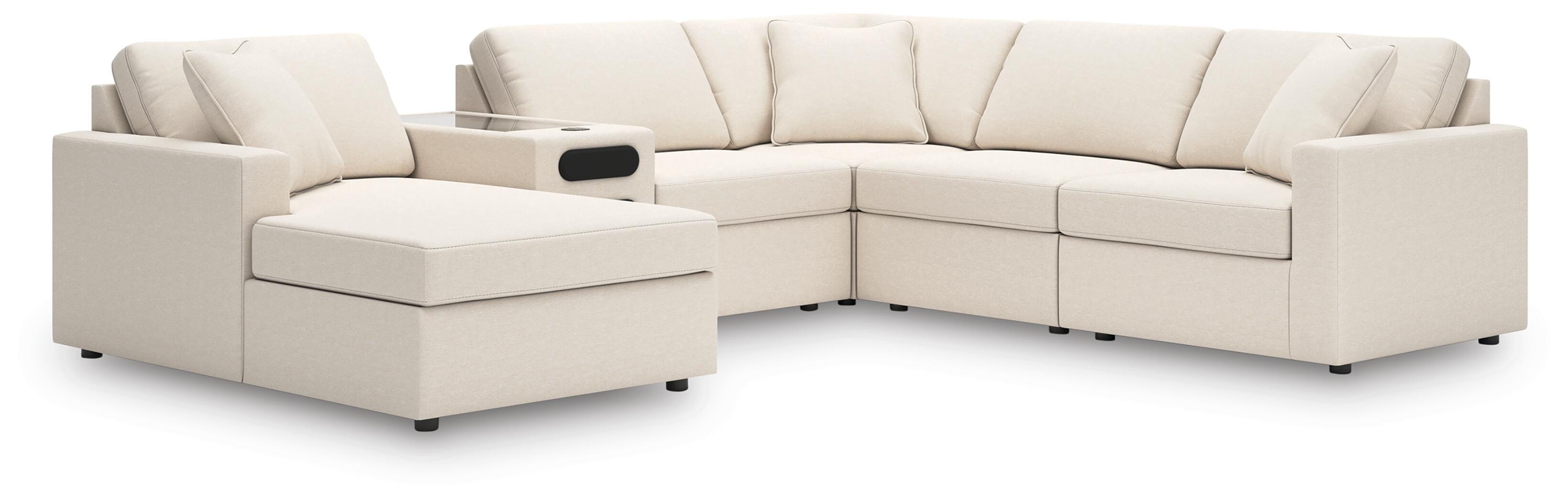 Solstice 6-Piece Sectional with Audio System and Chaise