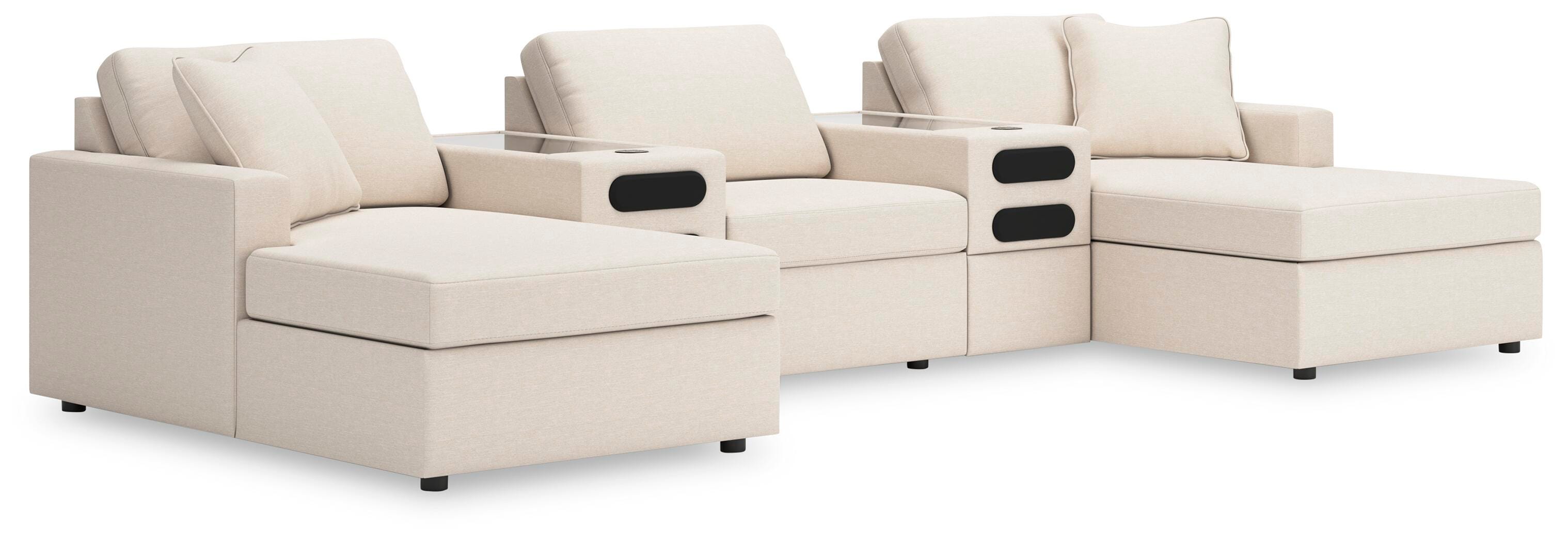 Modmax 5-Piece Sectional with Chaise and Audio Console